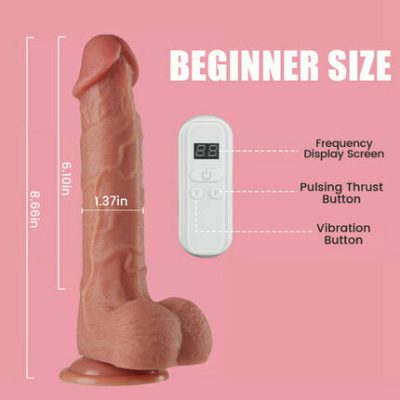 Acmejoy - Thrusts Vibration Dildo 8.66 Inch