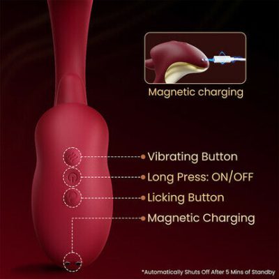 Acmejoy - Clitoral Licking G Spot Vibrating & Swinging Stimulator