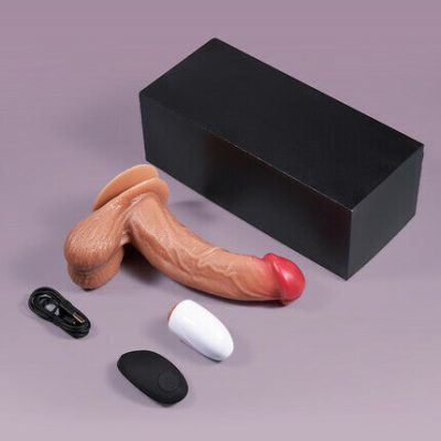 Acmejoy Lifelike Vibrating 6.69 Inch Dildo for G-Spot and Anal Stimulation Strong Suction