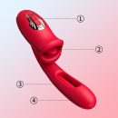 Acmejoy-Shaped Biting G Spot Soother with Vibration & Flapping