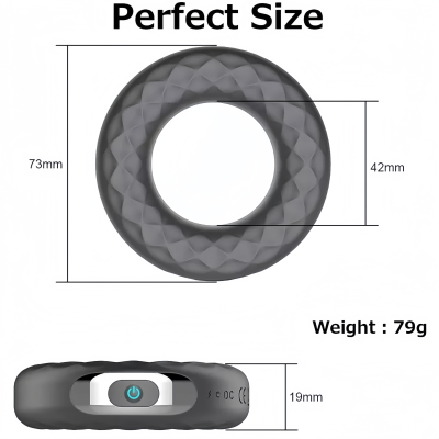 Circle Ring - Silicone penis ring vibrator vibrating erection Uae Sex Toy