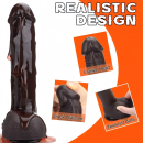 Black Vibration - Telescopic realistic thrust dildo vibrator uaesextoy