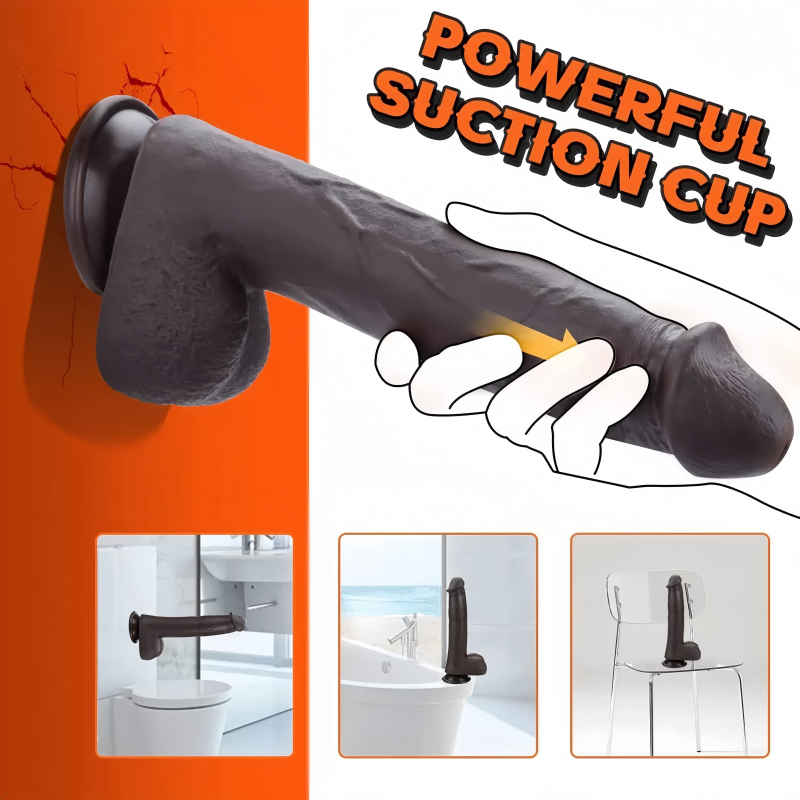 Black Vibration - Telescopic realistic thrust dildo vibrator uaesextoy - Image 4