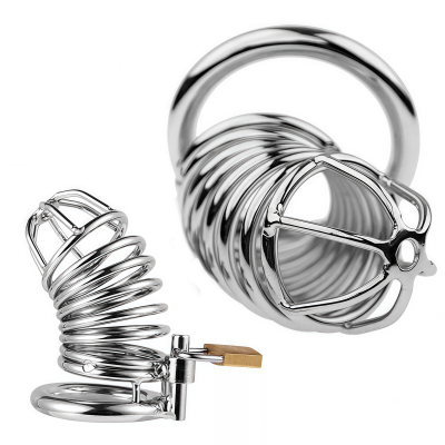 Cock Cage - Penis Cock Cage Chastity Device Male Men Cock Lockable Trainer Stainless Steel