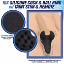 Vibrating Ring - Cock Ring Balls Vibrator with Remote Control UAE sex toy