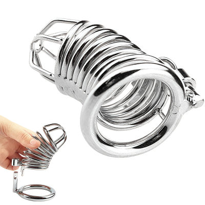 Cock Cage - Penis Cock Cage Chastity Device Male Men Cock Lockable Trainer Stainless Steel