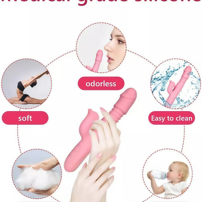 Pink Stick -  Vibration Massager Powerful MultiSpeed Women Toy Rechargeable Waterproof