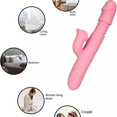 Pink Stick -  Vibration Massager Powerful MultiSpeed Women Toy Rechargeable Waterproof