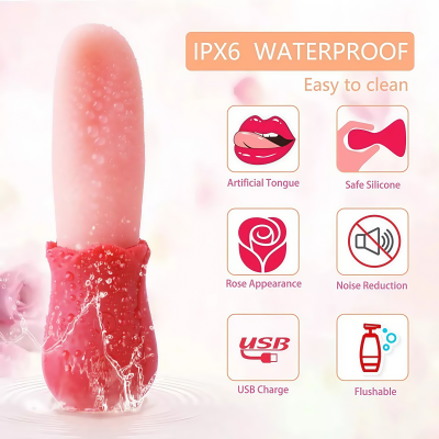 Tongue - Vibration Waterproof Licking Tongue Handheld Female Personal Body Stimulation Massager