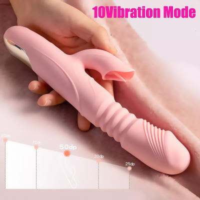 Pink Stick -  Vibration Massager Powerful MultiSpeed Women Toy Rechargeable Waterproof