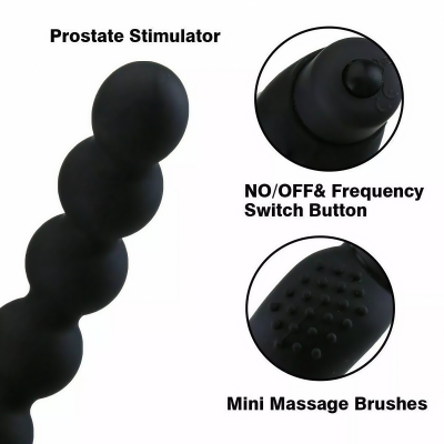 dubai male sex toys - Anal prostate massager butt plug gay G spot vibration