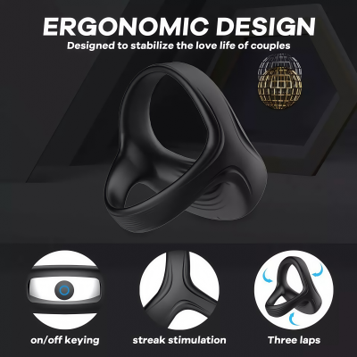 dubai sex toy ring- Vibrating penis erection enhancer sleeve penis ring sex toymen