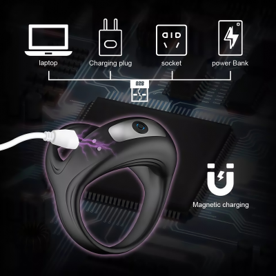 dubai sex toy ring- Vibrating penis erection enhancer sleeve penis ring sex toymen