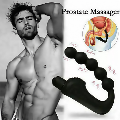 dubai male sex toys - Anal prostate massager butt plug gay G spot vibration