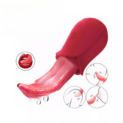 Dubai sex toy Tongue - Vibration Waterproof Licking Tongue Handheld Female Personal Body Stimulation Massager