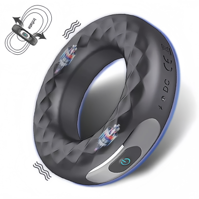 UAE dick Ring - Silicone penis ring vibrator vibrating erection Dubai Sex Toy
