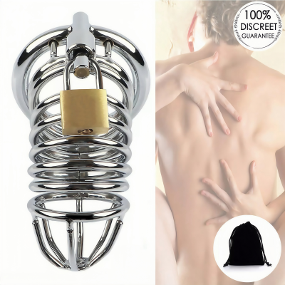 Dubai sex toy - Penis Cock Cage Chastity Device Male Men Cock Lockable Trainer Stainless Steel