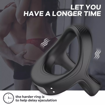 dubai sex toy ring- Vibrating penis erection enhancer sleeve penis ring sex toymen