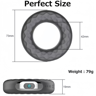 UAE dick Ring - Silicone penis ring vibrator vibrating erection Dubai Sex Toy