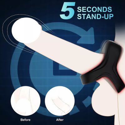 dubai sex toy ring- Vibrating penis erection enhancer sleeve penis ring sex toymen