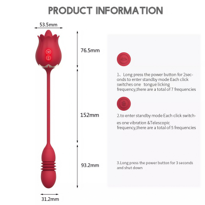 UAE VIBRATOR- Double Head Vibrator Licking Stimulator Body Massager Silent Waterproof Women Gift