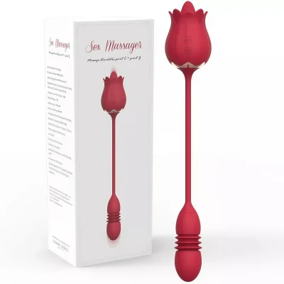 UAE VIBRATOR- Double Head Vibrator Licking Stimulator Body Massager Silent Waterproof Women Gift