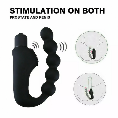 dubai male sex toys - Anal prostate massager butt plug gay G spot vibration