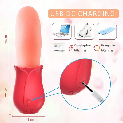 Dubai sex toy Tongue - Vibration Waterproof Licking Tongue Handheld Female Personal Body Stimulation Massager