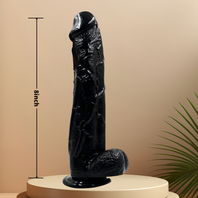 Black penis 8 - Realistic dildo, no vibrator, masturbation