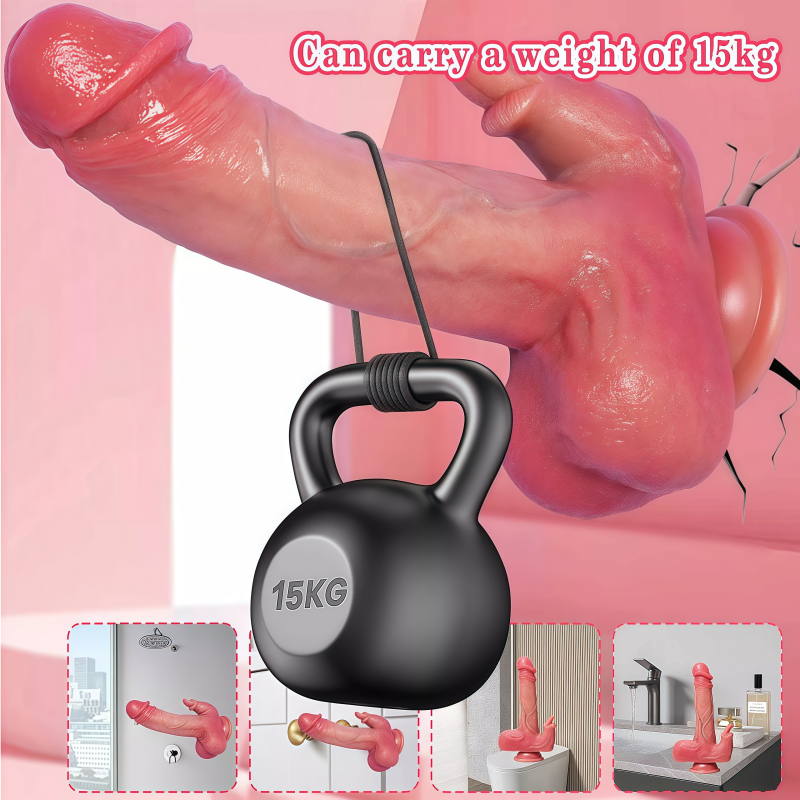 Tongue Dildo UAE - Telescopic Realistic Thrust Dildo Vibrator Remote Control - Image 3