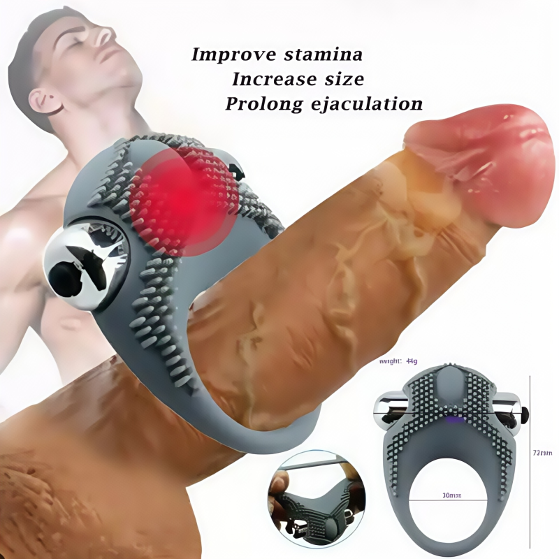 Cock Ring - Dubaisexring Vibrating ring waterproof clitoral orgasm UAEsextoy - Image 5