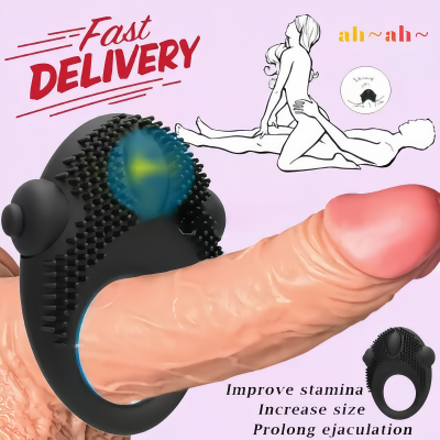 Dubai Cock Ring - Dubai sex ring Vibrating ring waterproof clitoral orgasm UAE sex toy