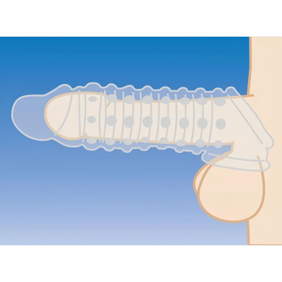 UAE male sex toys - comdon Penis Extension Sleeves Extenders Girth Enhancer Sleeves