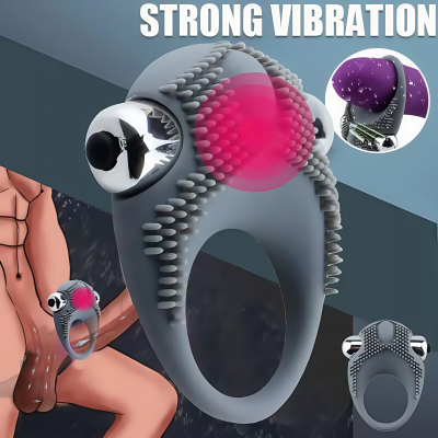Dubai Cock Ring - Dubai sex ring Vibrating ring waterproof clitoral orgasm UAE sex toy