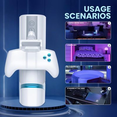 Dubai sex toy masturbator- Fully automatic masturbator rotate suck extend connect mobile phone