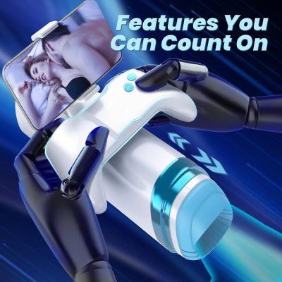 Dubai sex toy masturbator- Fully automatic masturbator rotate suck extend connect mobile phone